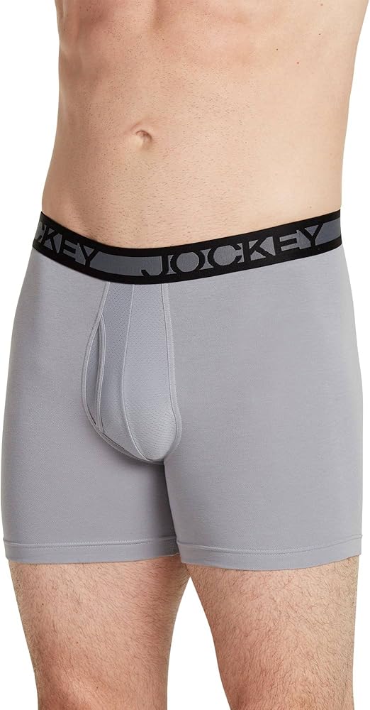 Jockey Men's Underwear Sport Cotton Performance 8" Midway Brief