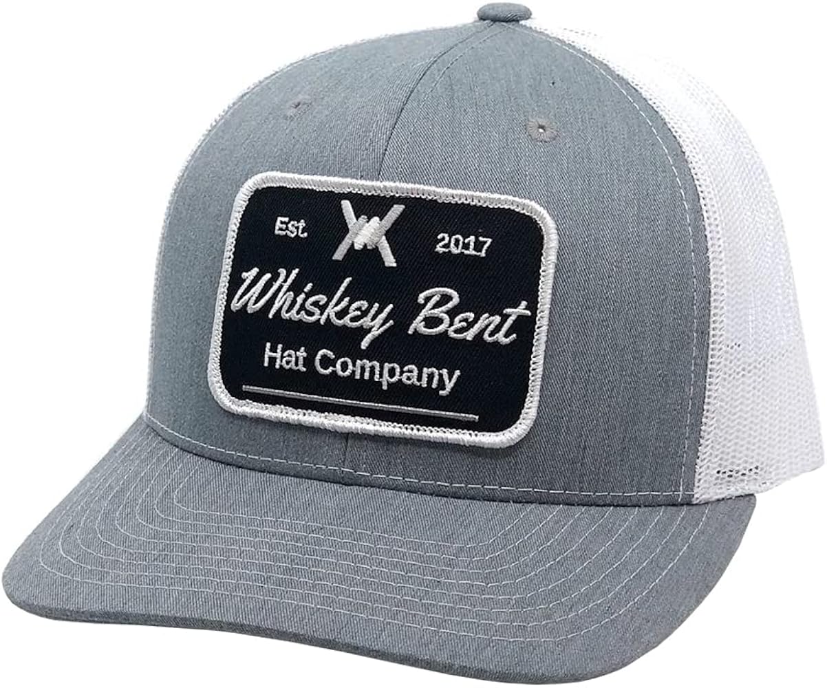 WHISKEY BENT HAT CO. Established Whiskey Bent Barbwire Stiched Patch Snapback Hats