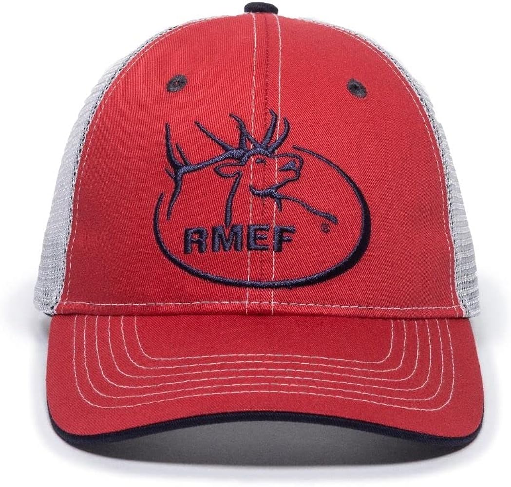 Outdoor Cap Standard RMEF11M Red/White, One Size Fits