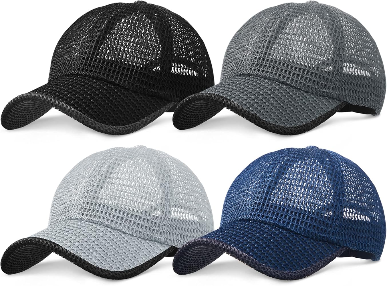 Foaincore Summer Mesh Baseball Cap for Men Adjustable Breathable Caps Women Men's Hat Quick Dry Hats Casual Trucker Hat