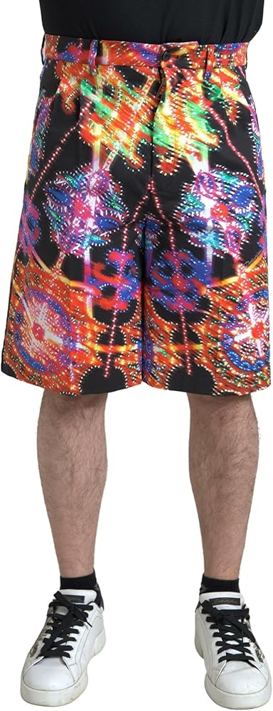 Dolce & Gabbana Multicolor Printed Bermuda Men's Shorts