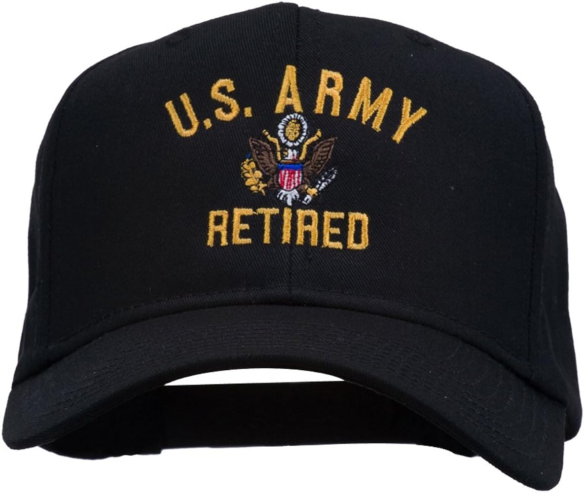 e4Hats.com US Army Retired Military Embroidered Cap