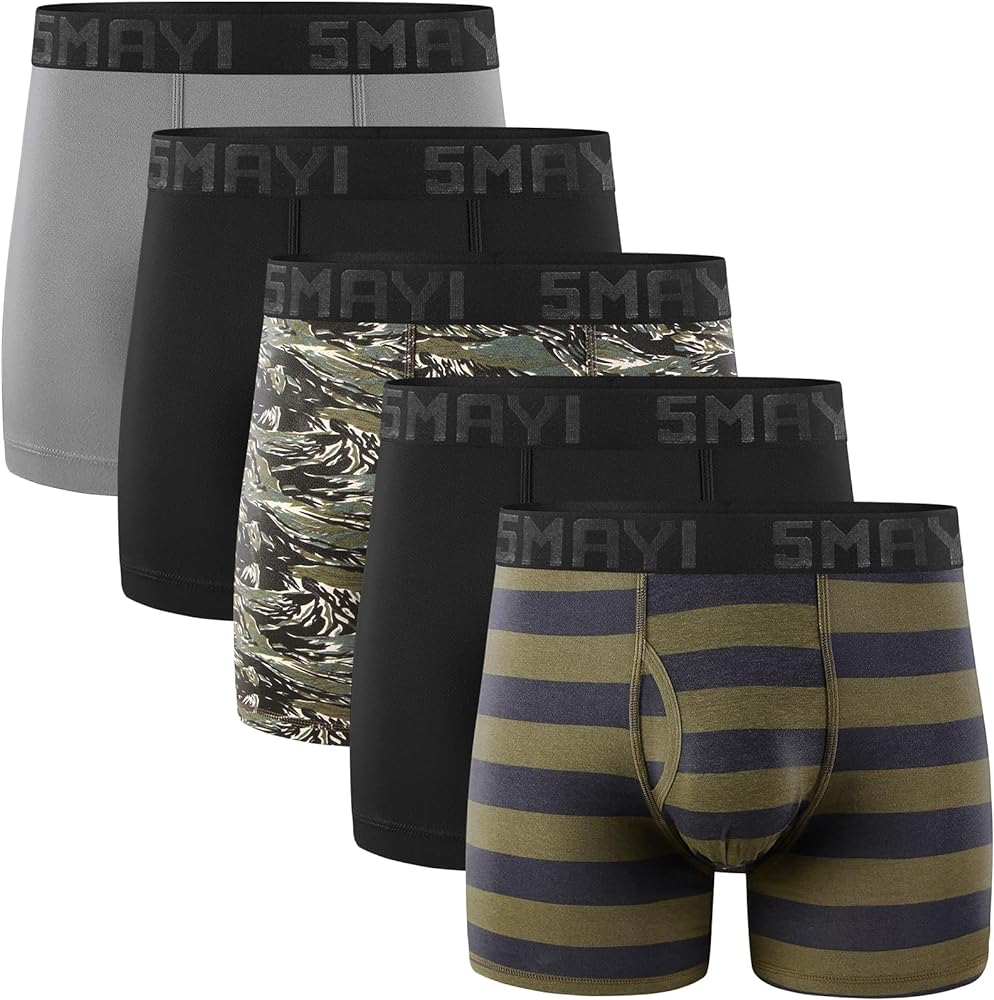 5Mayi Mens Underwear Boxer Briefs Cotton Men's Boxer Briefs Underwear Men Pack