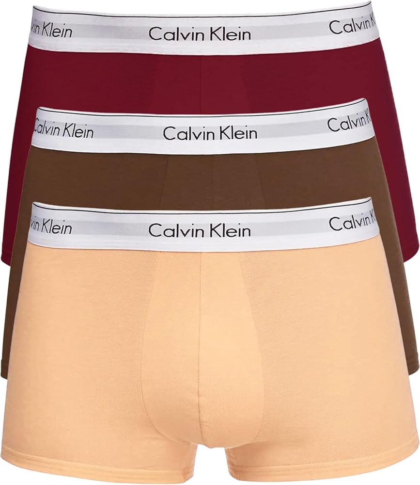 Calvin Klein Men's Modern Cotton Stretch 3-Pack Low Rise Trunk