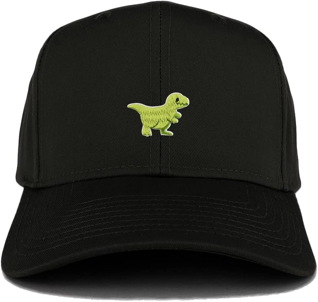 Trendy Apparel Shop Tyrannosaurus Dinosaur Patch Structured Baseball Cap