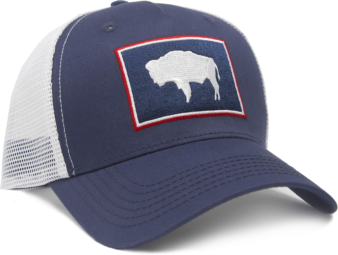 Premium Flag Hats - Snapback Trucker Baseball Hat (Wyoming)