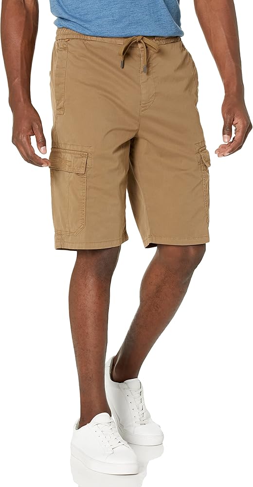 BOSS Men's Cargo Pocket Cotton Blend Shorts