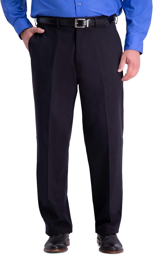 Haggar Men's Work to Weekend Classic Fit Flat Front & Pleat Regular and Big and Tall Sizes