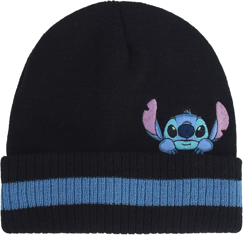 Concept One Disney Lilo and Stitch Winter Beanie Hat Knitted Stocking Cap