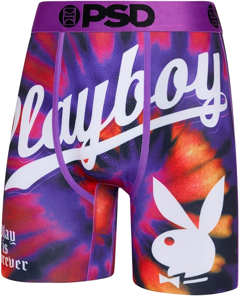 PSD Men's Playboy Boxer Briefs - Breathable and Supportive Men's Underwear with Moisture-Wicking Fabric