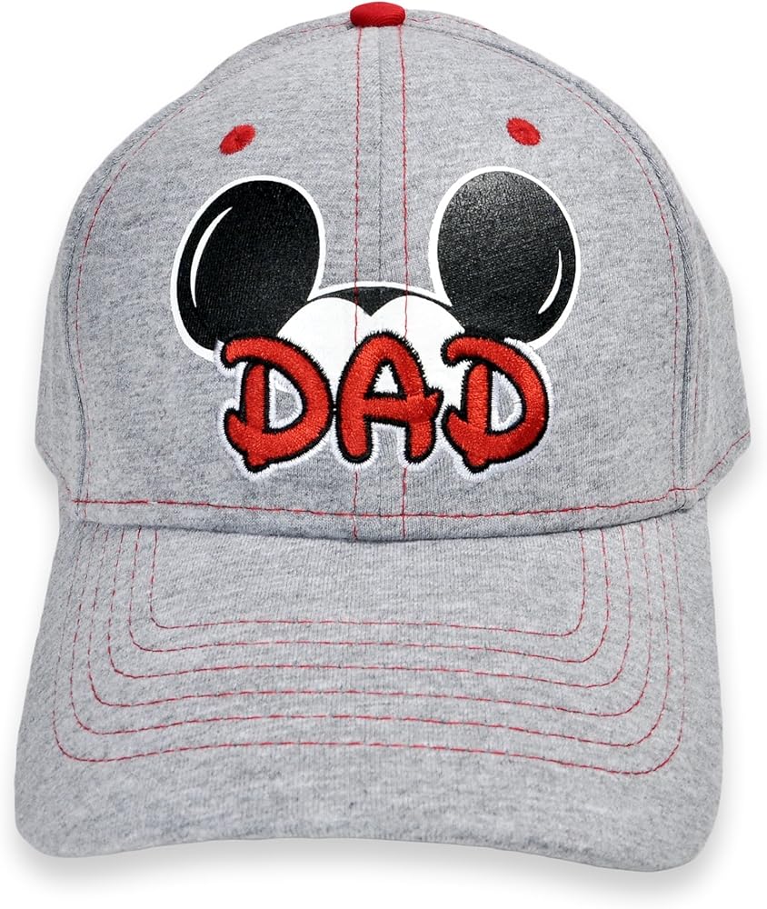 Disney Men's Cotton Mickey Mouse Dad Fan Baseball Cap