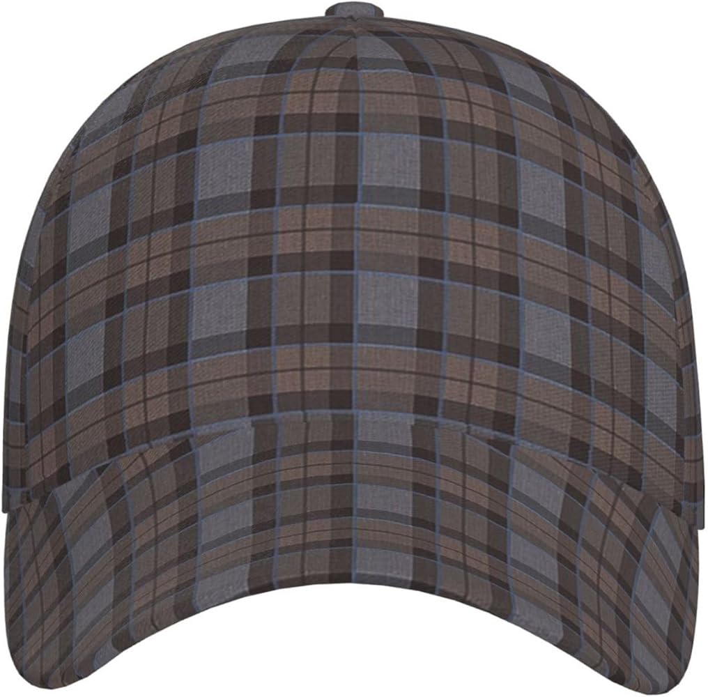 Unisex Baseball Cap with Adjustable Closure Fraser-Hunting-Tartan-Plaid Classic Dad Hat Sports Hat Black