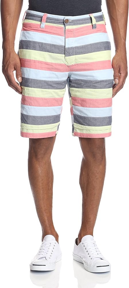 Men's Patchwork To Solid Reversible Shorts