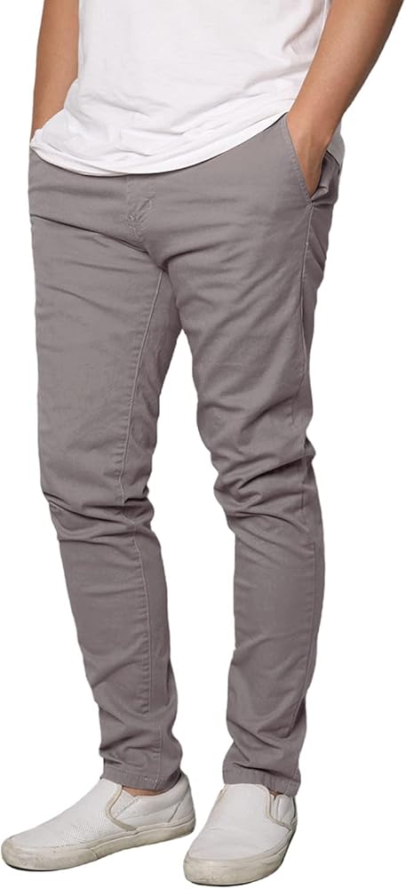 Men's Casual Stretch Skinny Chino Pants