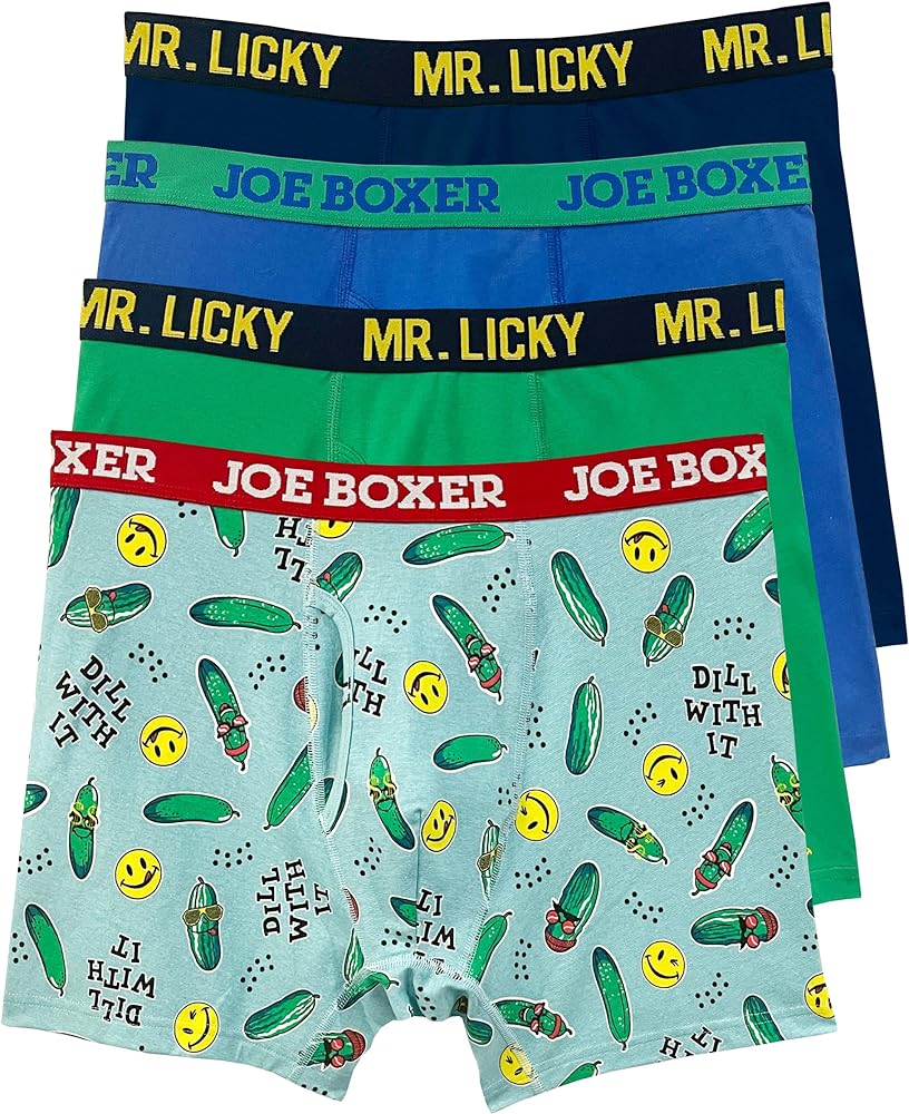 JOE BOXER Mens Boxer Briefs 4-Pack – Breathable Cotton Stretch Boxer Briefs for Men Pack of 4 - Mens Underwear