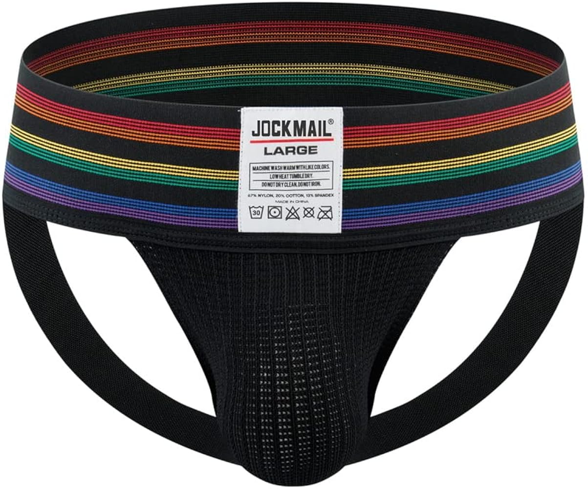 JOCKMAIL Men's Jockstrap Underwear Athletic Supporte Mens Jockstrap Underwear Male Sports Underwear for men