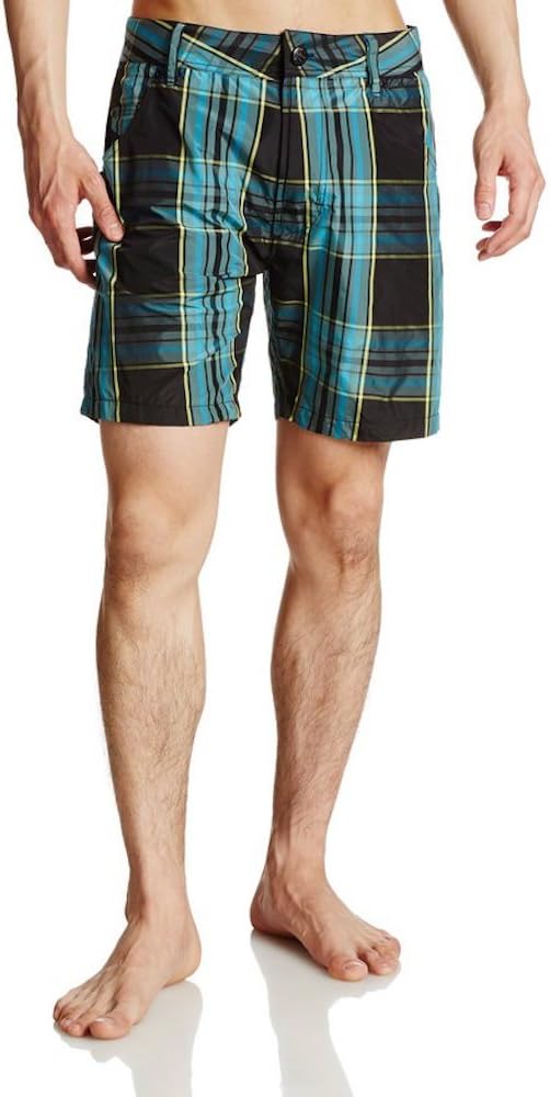 Diesel Men's Kroobeach Plaid Hybrid Swim Short