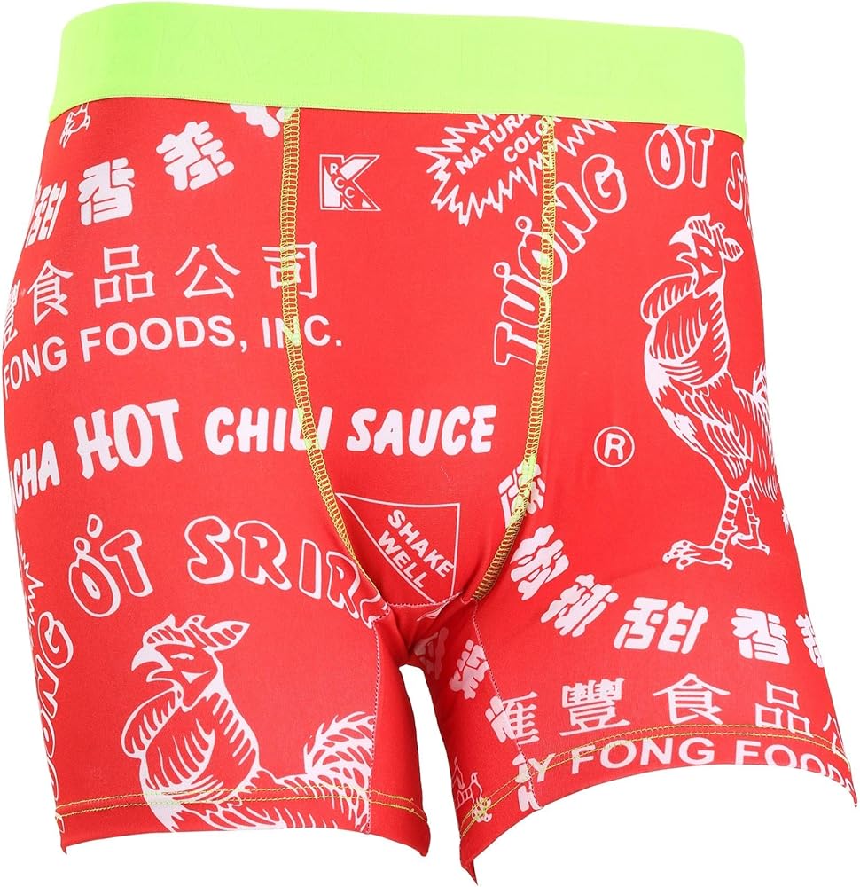 Sriracha Hot Sauce Boxer Briefs Mens Underwear