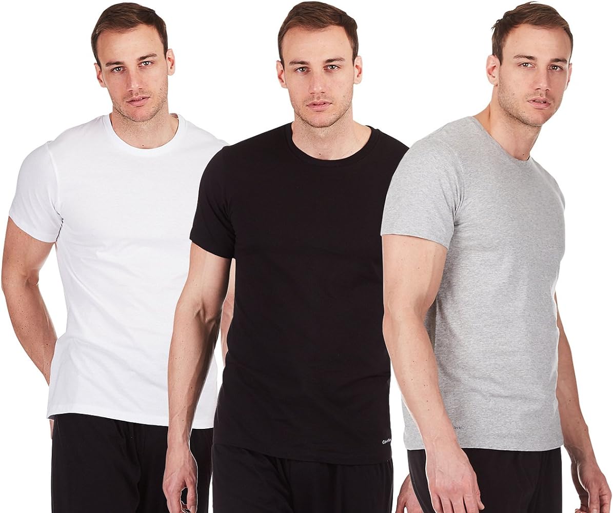 Calvin Klein Men's Cotton Classics 3-Pack Crew Neck T-Shirts