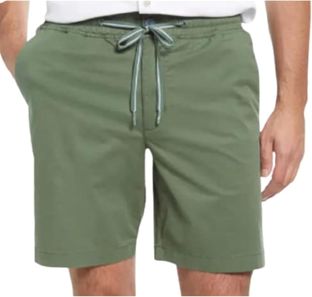 Tommy Bahama Men's Shorts Cotton/Spandex Oceanside Poplin Pull On Short (DK Jade, Small)