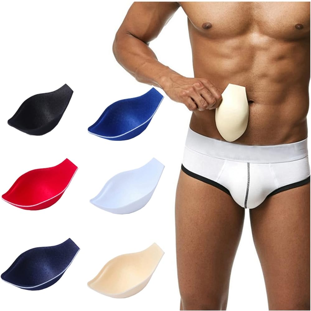 LOYEJGL Men Underwear Cup Bulge Enlarge Enhancing Sponge Pad Swimwear Padded for Swimming Boxers Briefs G String Thongs.