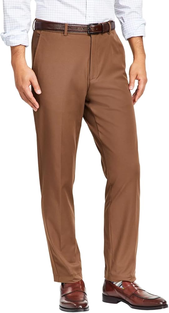 Lauren Ralph Lauren Mens Narraganse Cotton Stretch Dress Pants Brown 33/32