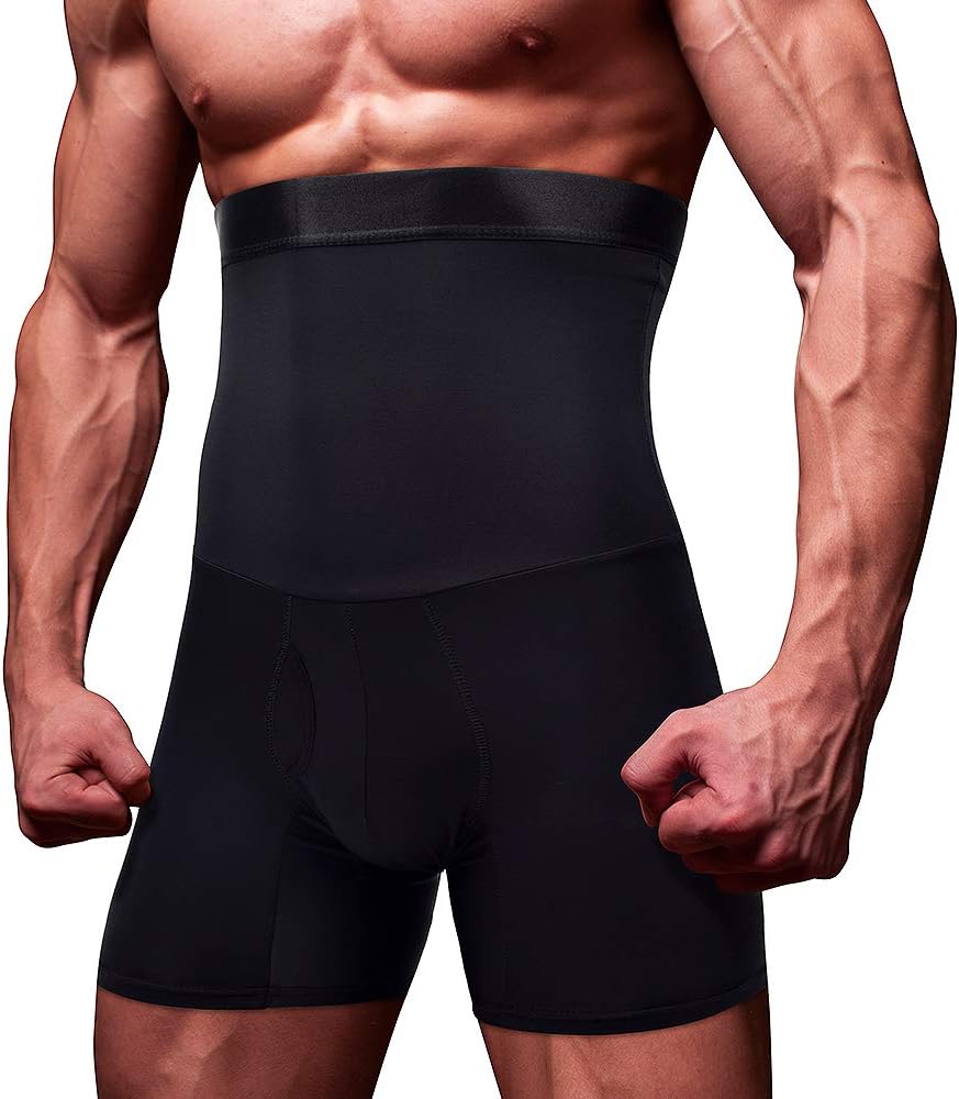 Men Tummy Control Shorts High Waist Slimming Body Shaper Compression Shapewear Belly Girdle Underwear Boxer Briefs