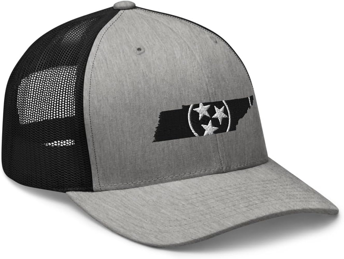 Black and White Tennessee Snapback Hat