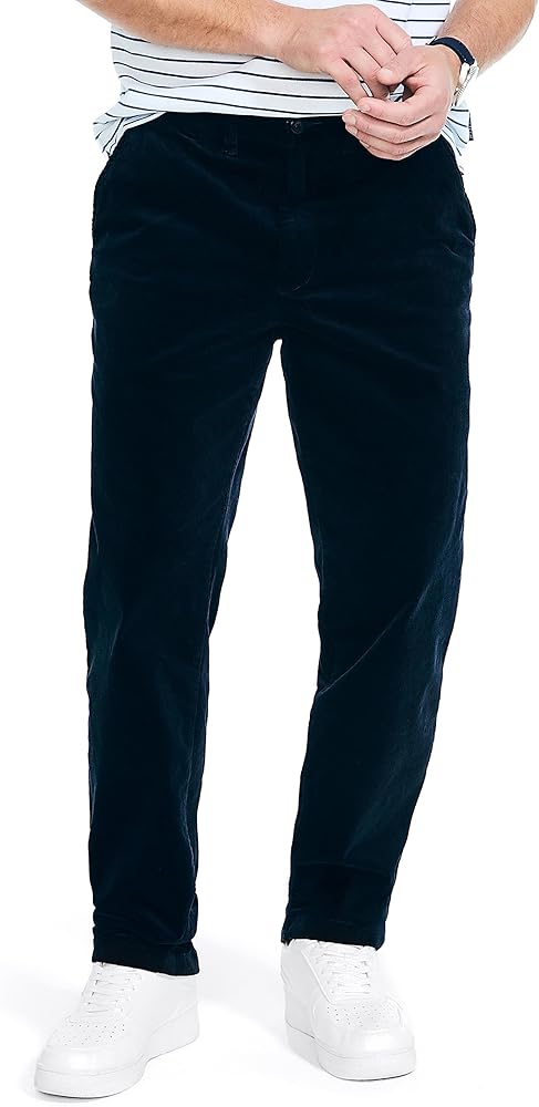 Nautica Men's Stretch Corduroy Pant, Navy Seas