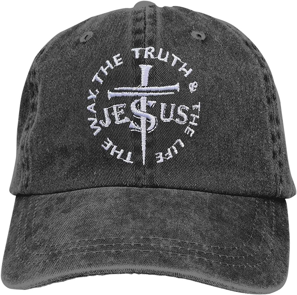 Christian Gifts Jesus Cross Baseball Caps, Embroidered Faith Hat Religious Gifts for Men Women