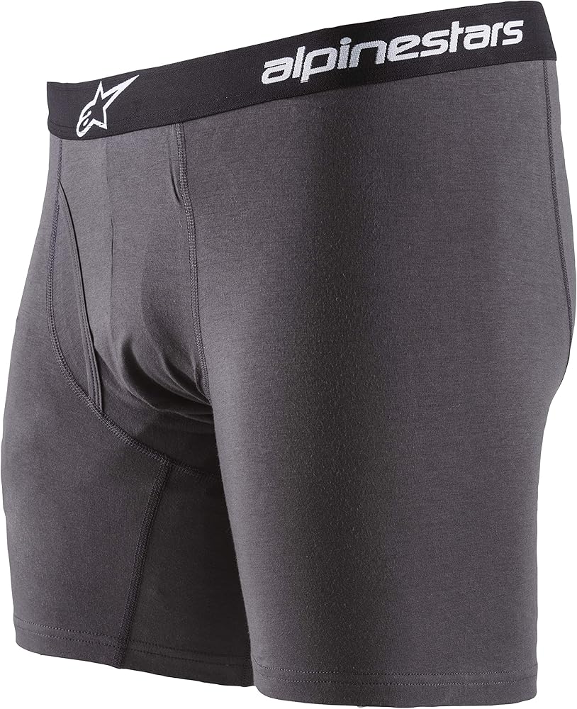 Alpinestars unisex adult Alpinestars Cotton Boxer Briefs, Black, Large US