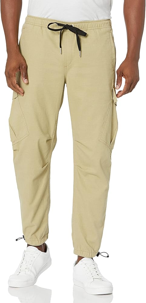 Armani Exchange Men's Drawstring Stretch Cotton Cargo Pants