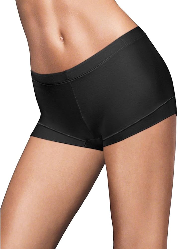 Maidenform Dream Tailored Cotton Boyshort_Black/Steel Grey_7