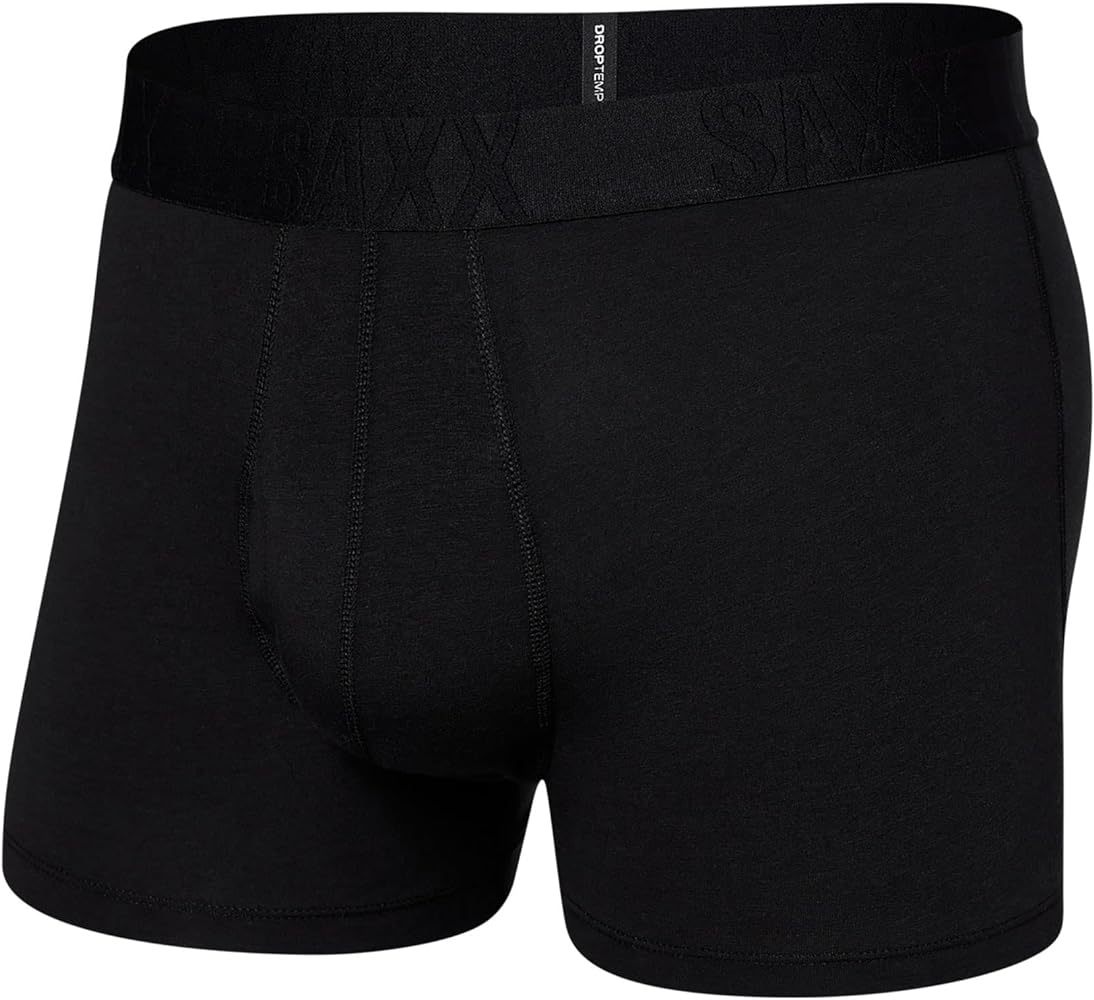 SAXX Men's Underwear - Droptemp Cooling Cotton Trunk Fly with Built-in Pouch Support - Underwear for Men