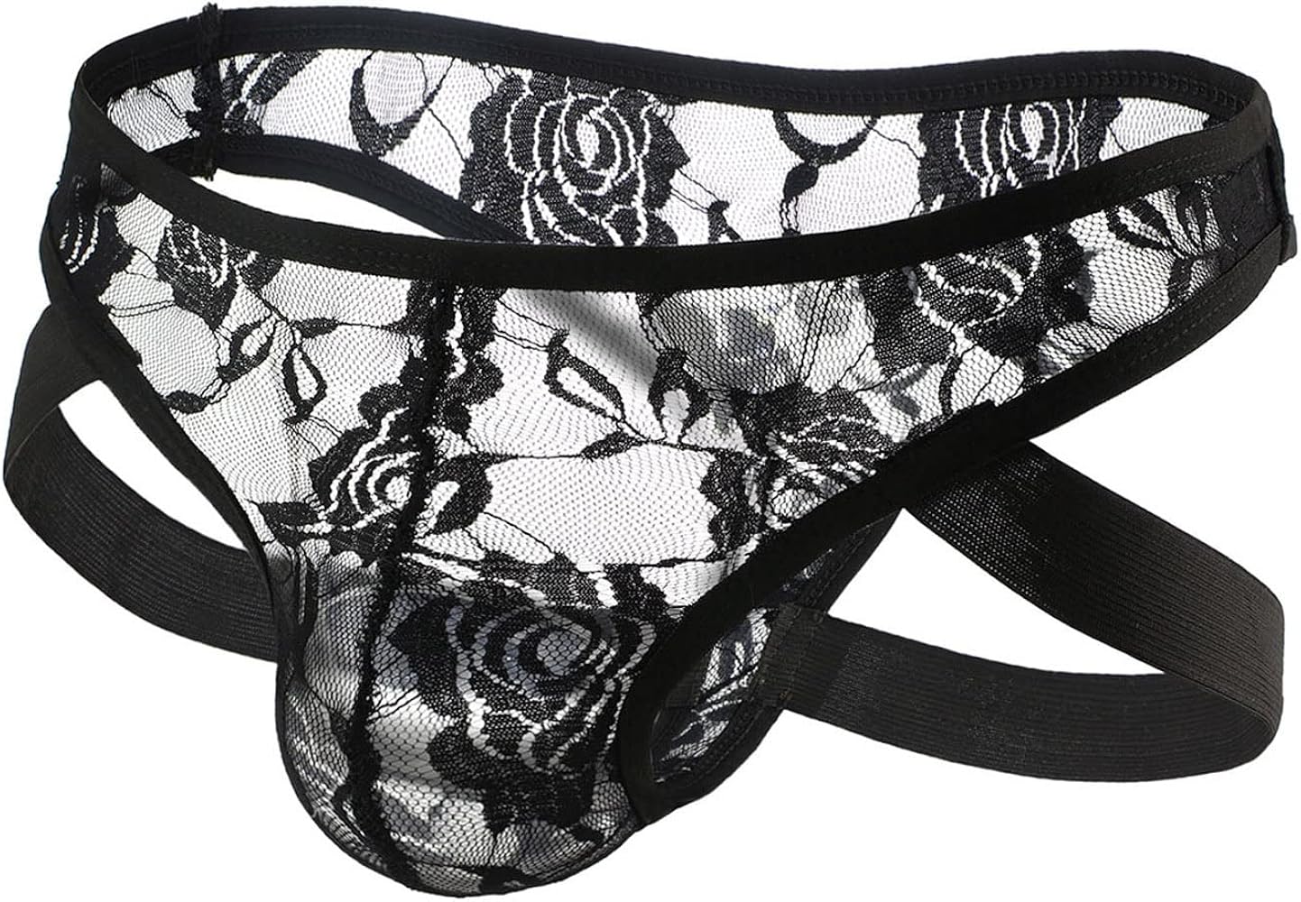 Thongs For Men Men'S Lace See-Through Thong Double Thong Panties Low Rise Sexy Erotic Underwear