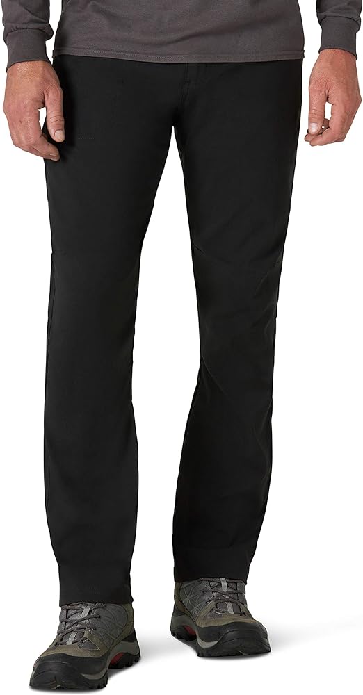 ATG by Wrangler Men's Zip Pocket Trail Pant, Black, 42W x 32L