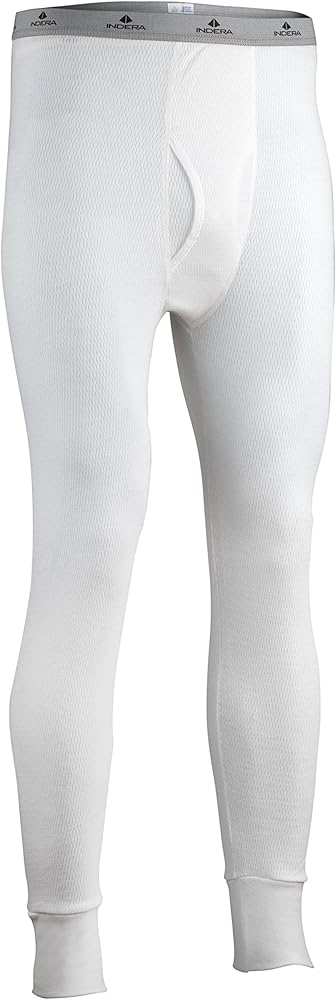 Indera Men's Icetex Cotton Outside/Fleeced Polyester with Silvadur Inside Pant