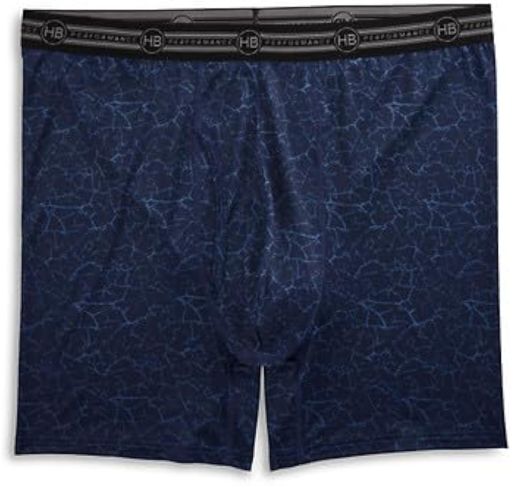 Harbor Bay by DXL Men's Big and Tall Printed Performance Boxer Briefs