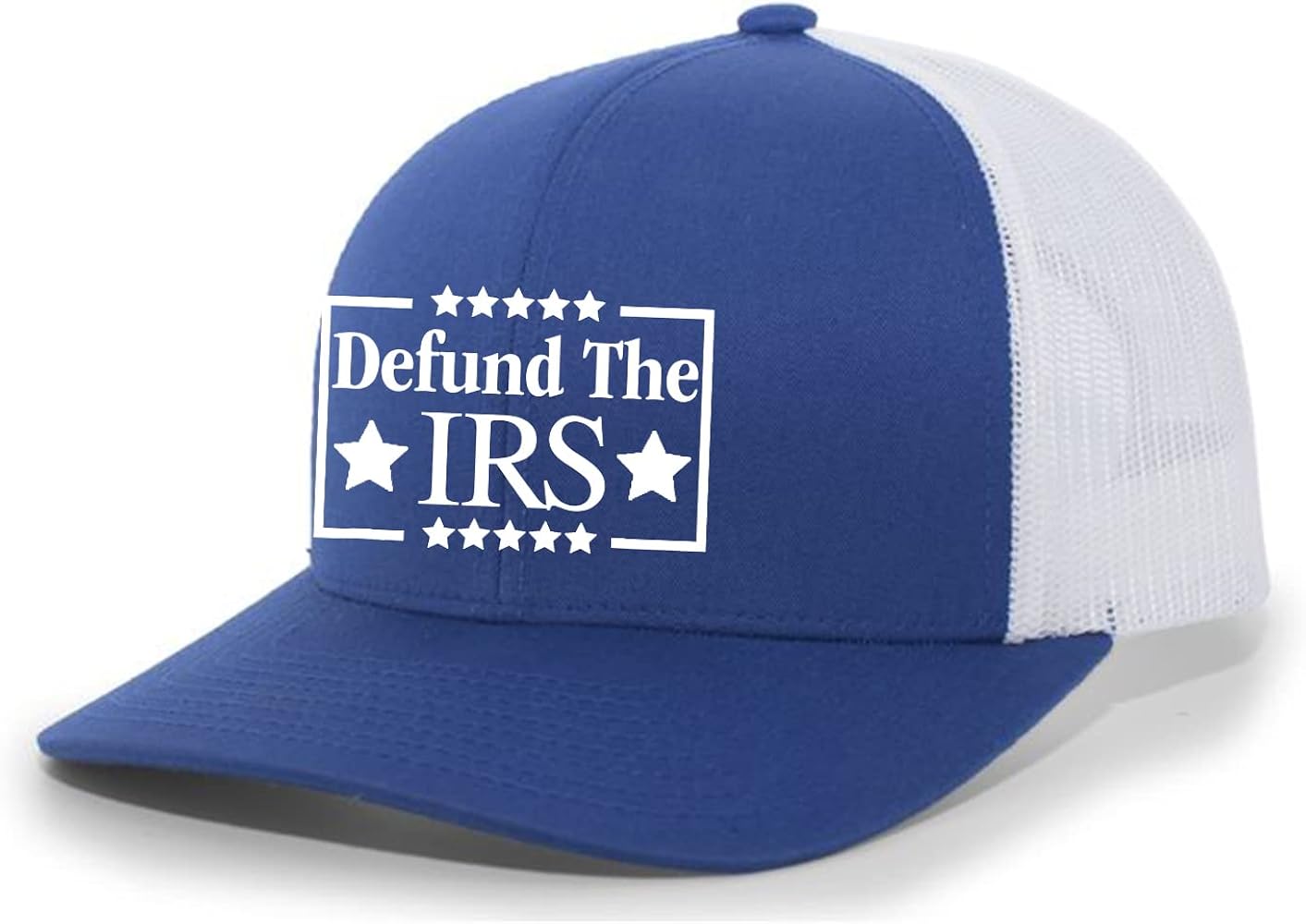 Trenz Shirt Company Defund The IRS Taxation is Theft Mens Embroidered Mesh Back Trucker Hat Baseball Cap