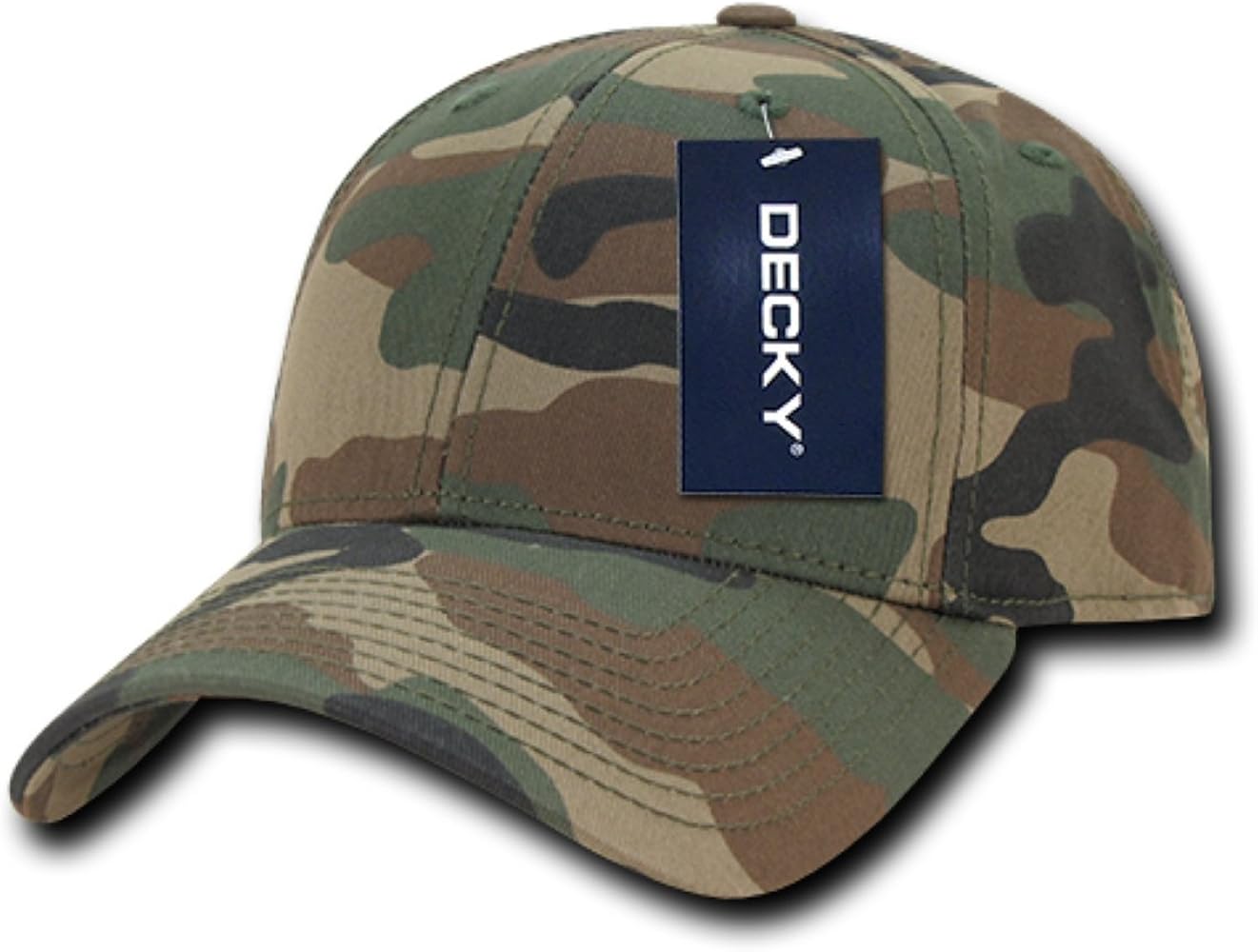 DECKY Relaxed Cotton Camo Cap, Woodland