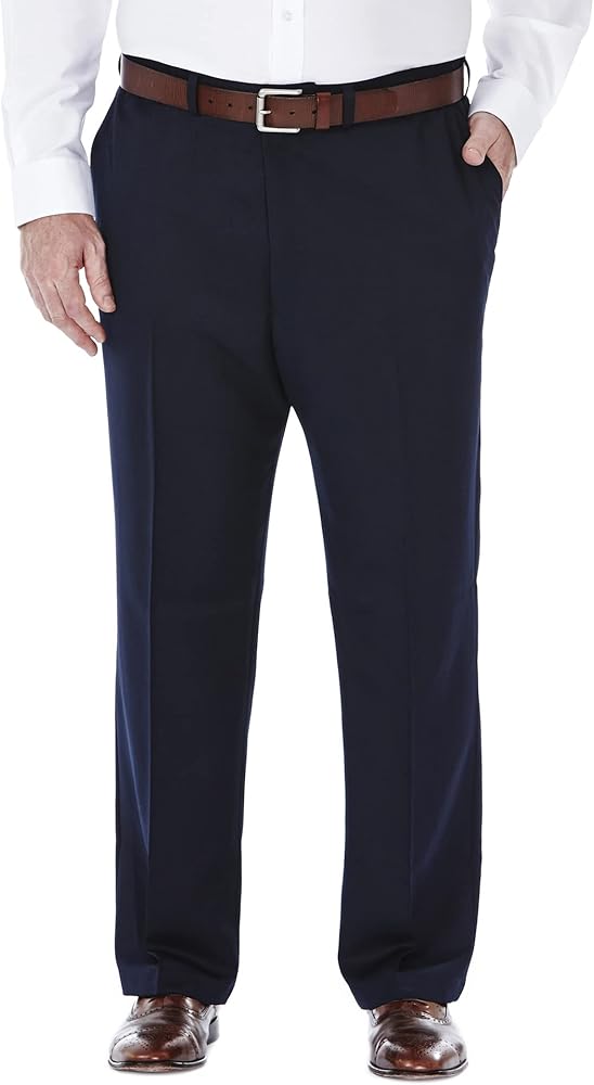 Haggar Men's Cool 18 Flat Front Pant Reg. and Big & Tall Sizes