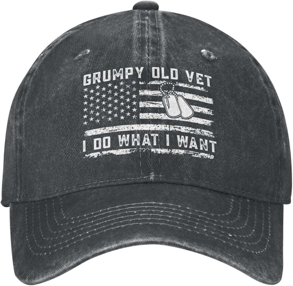 Military Veteran Hat Grumpy Old Vet I Do What I Want Hat Men Dad Hat Cool Hat