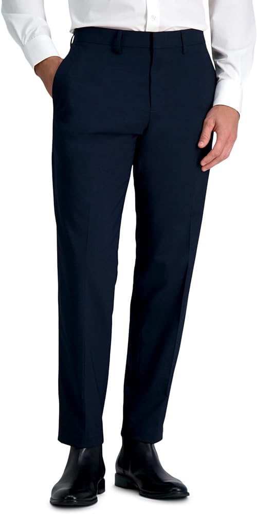 Haggar Men's Premium Stretch Tailored Fit Subtle Pattern Suit Separates-Pants and Jackets