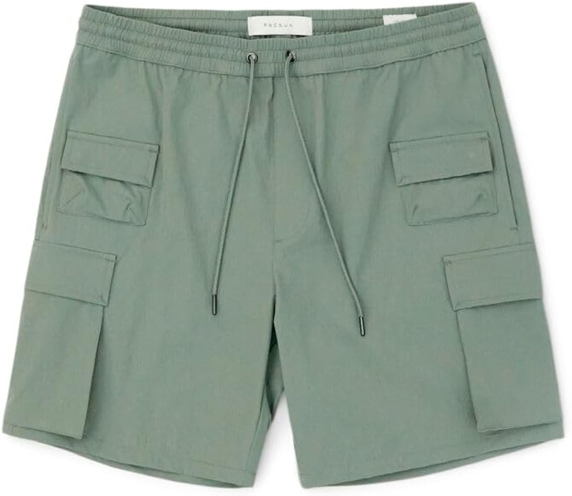 PacSun Men's Green Cargo Shorts