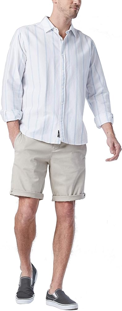 Mavi Men's Mike Mid-Rise Twill Shorts