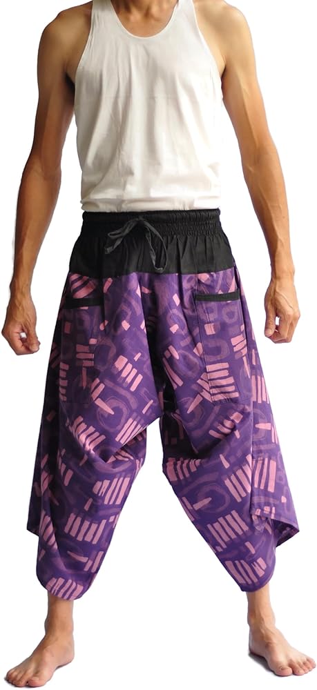 Men's Japanese Style Pants One Size Design