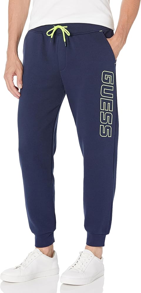 GUESS Men's Boniface Solid Cuff Pant