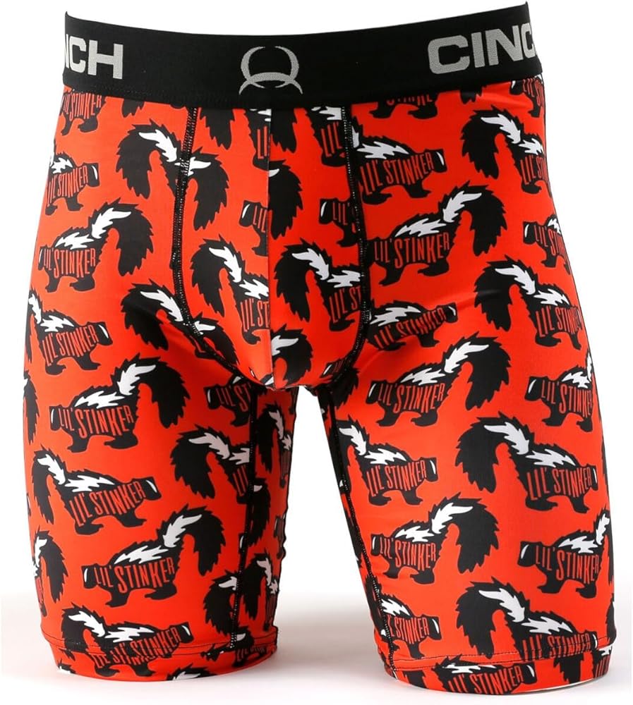 Cinch Men's Stinker Boxer Briefs Red XL