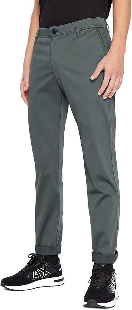 A | X ARMANI EXCHANGE Men's Slim Fit Stretch Trouser