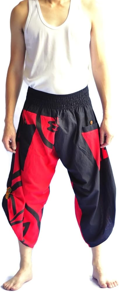 Men's Japanese Style Pants One Size Black